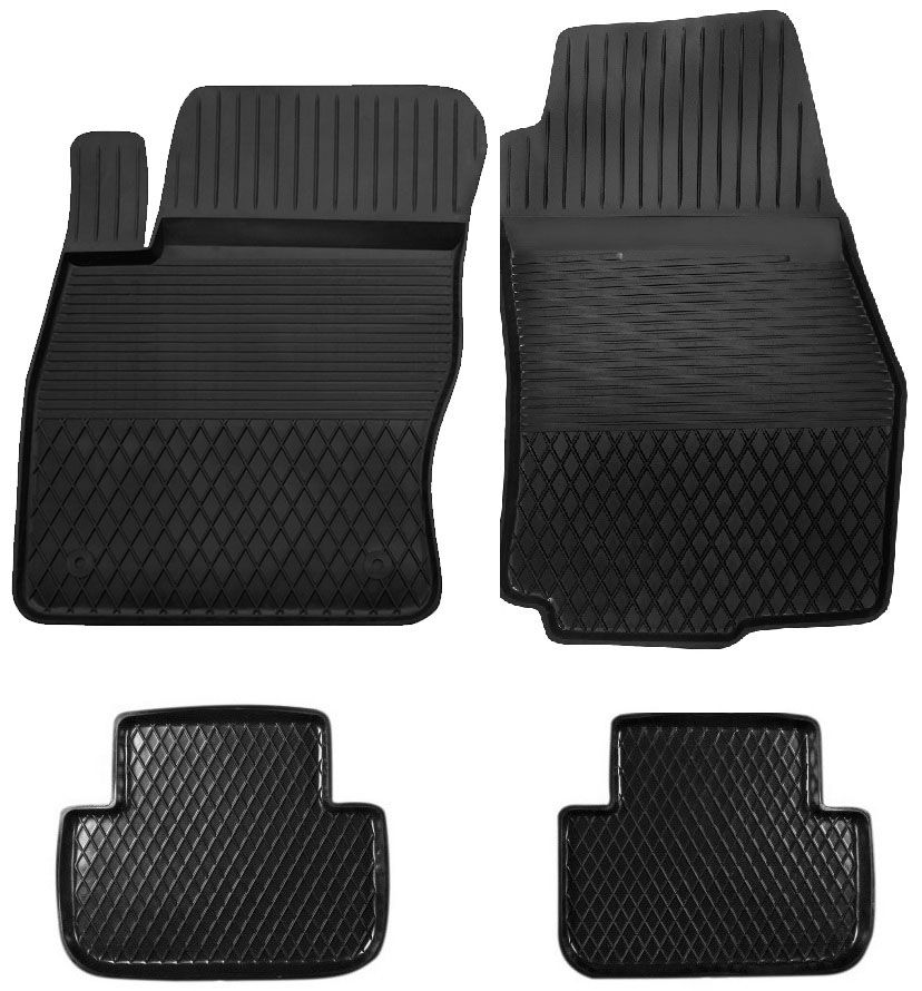 Dywaniki gumowe do samochodu Ford Kuga ( komplet lub dywanik na sztuki, przody, tyły ) czarne pod wymiar 