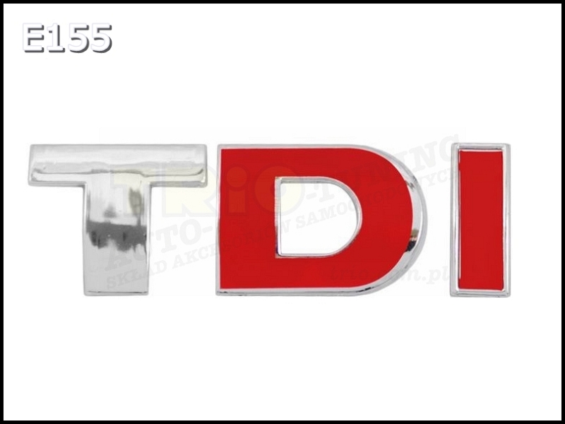Emblemat , logo napis TDI , emblematy samochodowe na