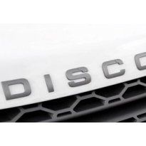 Emblemat napis zamiennik oryginału do DISCOVERY do Land Rover , napis srebrny matowy na tył na karoserię , zamiennik oryginału
