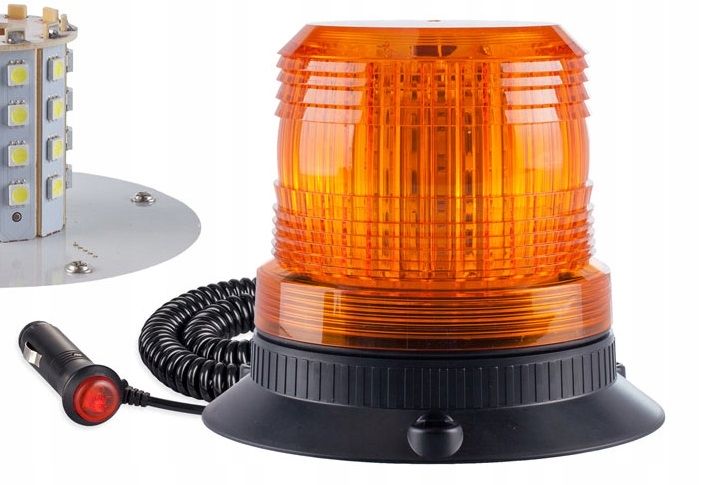 Lampa ostrzegawcza, kogut LED W14M MAG/3 BOLT, ECE R10 80LED 12/24V IP56