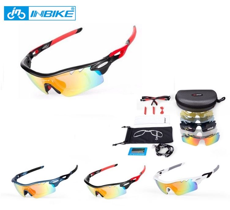Okulary rowerowe słoneczne super lekkie w etui + 5 soczewek Trivex z certyfikatem CE, lekkie sportowe profesjonalne okulary polaryzacyjne 