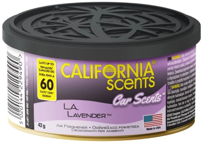 Zapach samochodowy California Scents puszka L.A. LAVENDER pojemność 42g