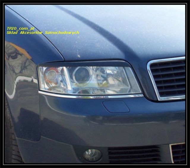 Brewki na reflektory, na lampy przednie do samochodu Audi A-6 C-5 -206901 ABS