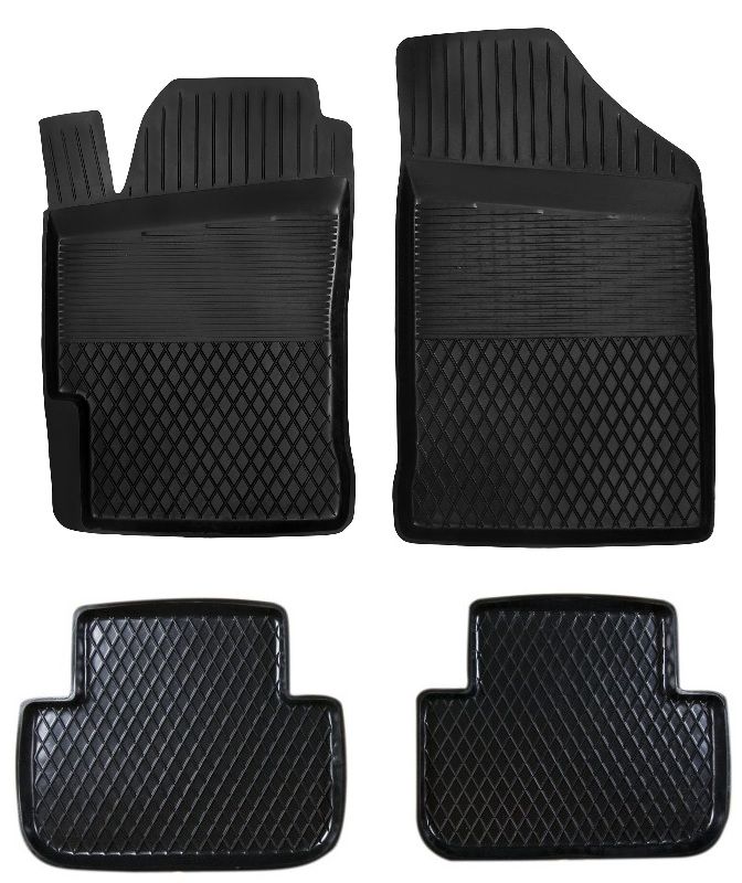 Dywaniki gumowe do samochodu Mazda 6 do 2013r. ( komplet lub dywanik na sztuki, przody, tyły ) czarne pod wymiar z rantem 