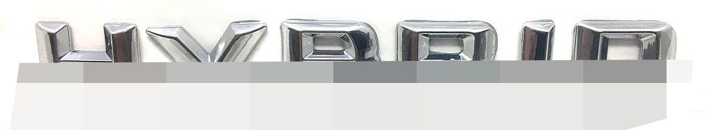 Emblemat napis HYBRID , napis na tył  na karoserię , zamiennik oryginału  , E593 nowość 2018