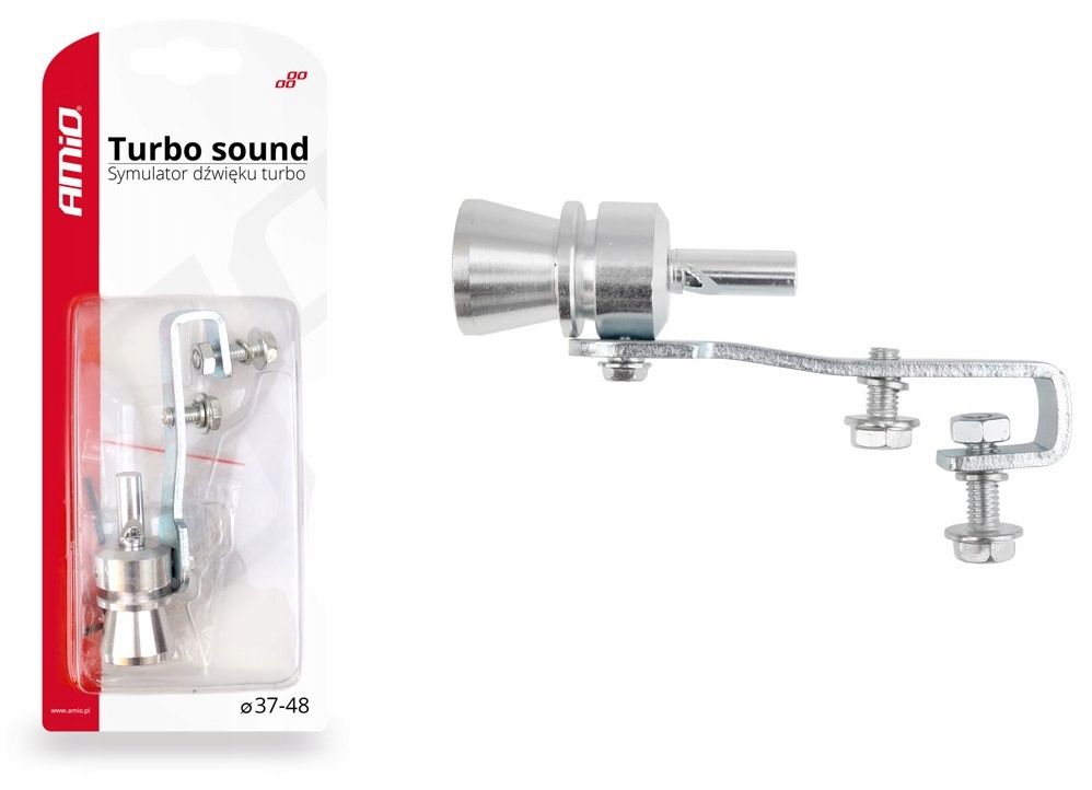 Symulator dźwięku turbo (gwizdek) do zamontowania na końcówkę tłumika / tłumików