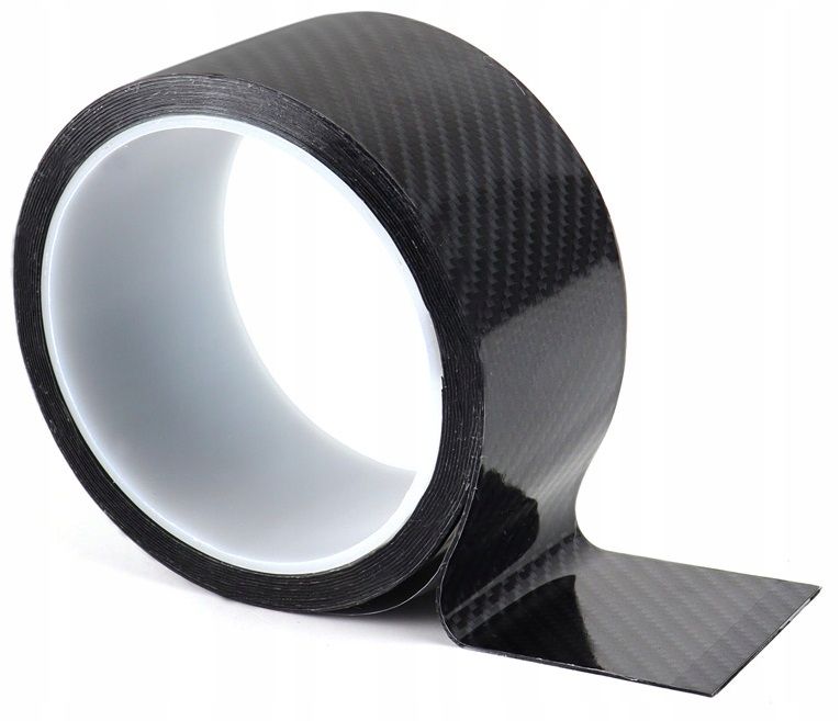 Taśma karbonowa carbonowa czarna 5D gruba ochronna progi 3m x 50mm