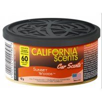 Zapach samochodowy California Scents puszka SUNSET WOODS pojemność 42g